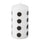 FENOMEN unscented pillar candle, dotted/black white, 6.8 cm