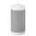 FENOMEN unscented pillar candle, narrow-striped/black white, 6.8 cm