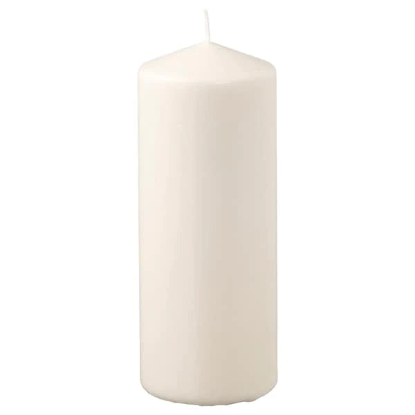 JÄMLIK scented candle in glass, Vanilla/light beige, 40 hr - IKEA CA