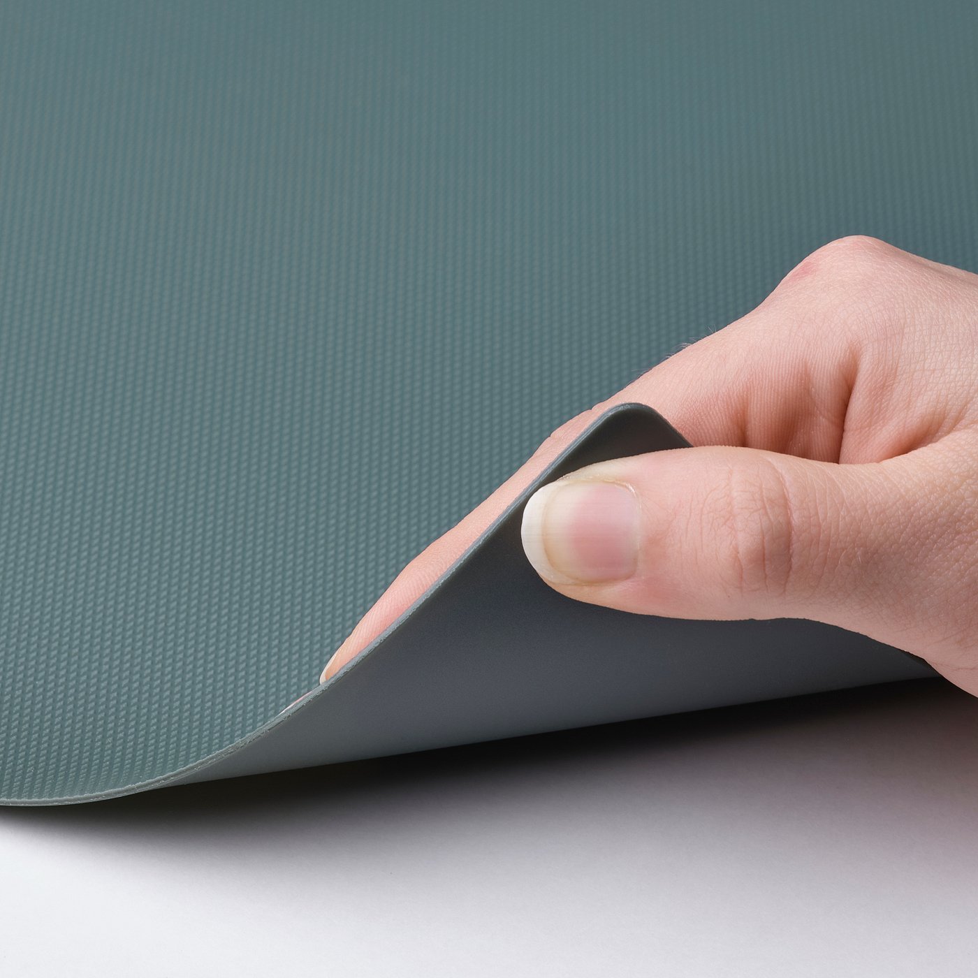 FINFÖRDELA bendable chopping board, dark green/grey-turquoise, 28x36 cm, 2 pack