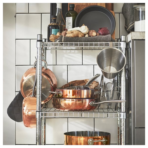 FINMAT - FINMAT Saucepan with lid, copper/stainless steel, 1.5 l