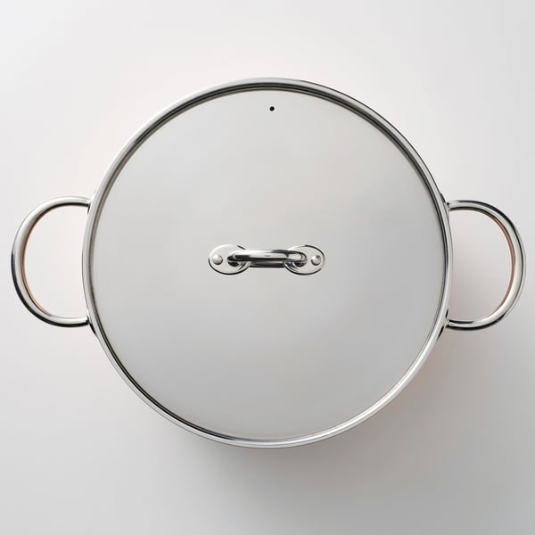 FINMAT pot with lid, copper/stainless steel, 5 l