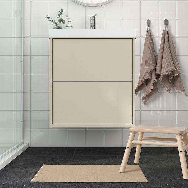 Ikea FINTSEN - Bath mat, beige, 40x60 cm