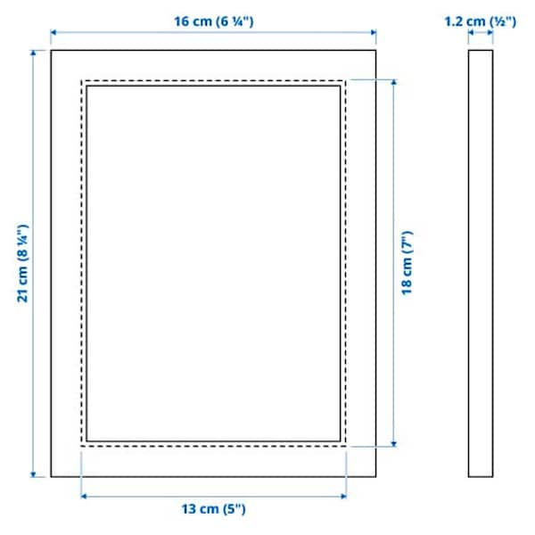 FISKBO - Frame, light blue, 13x18 cm