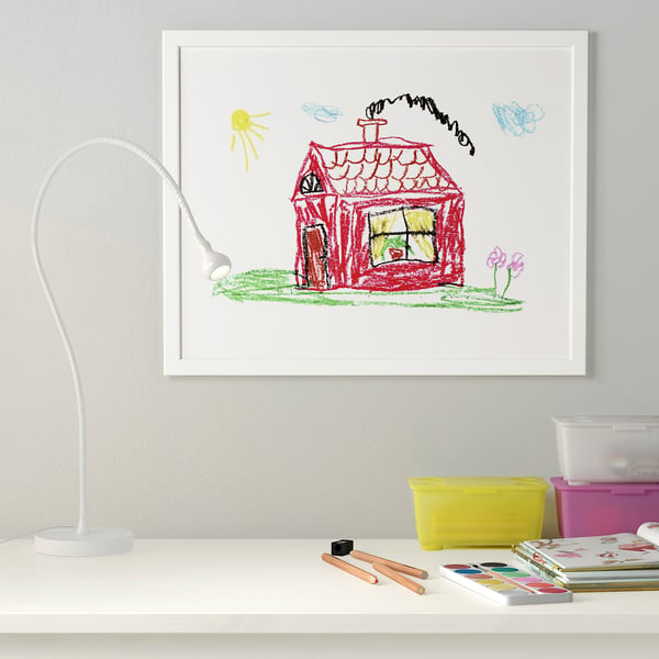 FISKBO frame, white, 40x50 cm