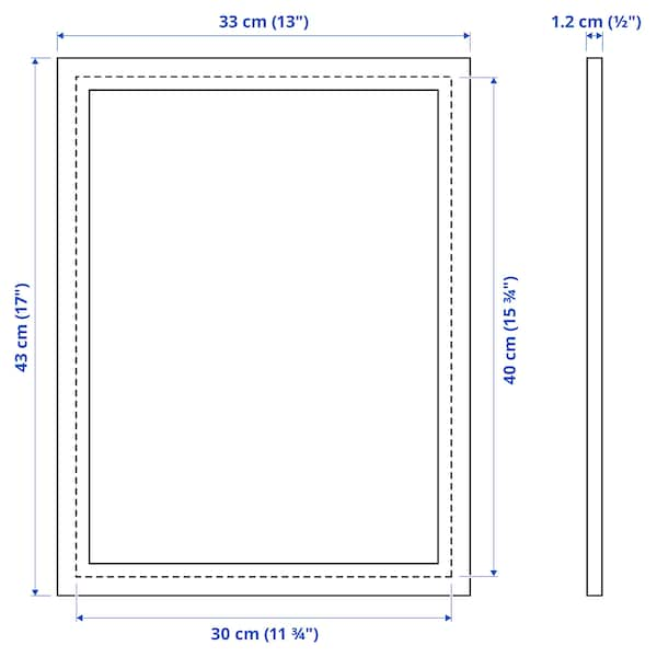 FISKBO - Frame, white, 30x40 cm