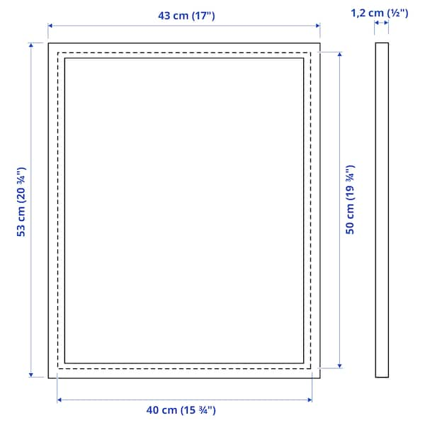 FISKBO - Frame, white, 40x50 cm