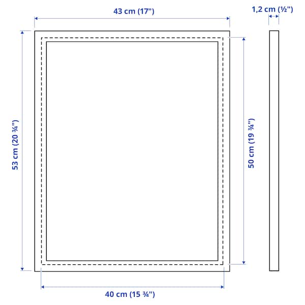 Ikea FISKBO - Frame, dark grey-blue, 40x50 cm