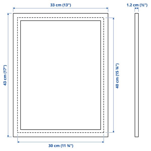 Ikea FISKBO - Frame, light grey-green, 30x40 cm