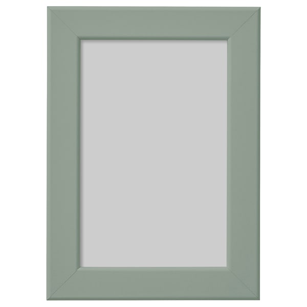 FISKBO - Frame, light grey-green, 10x15 cm