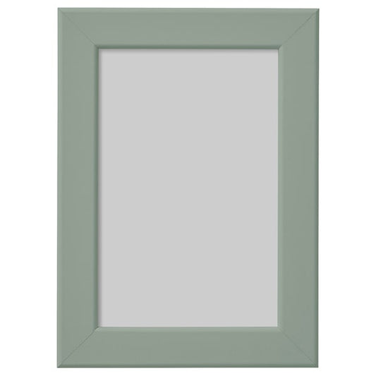 FISKBO - Frame, light grey-green, 10x15 cm