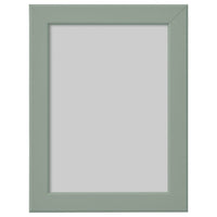FISKBO frame, light grey-green, 13x18 cm