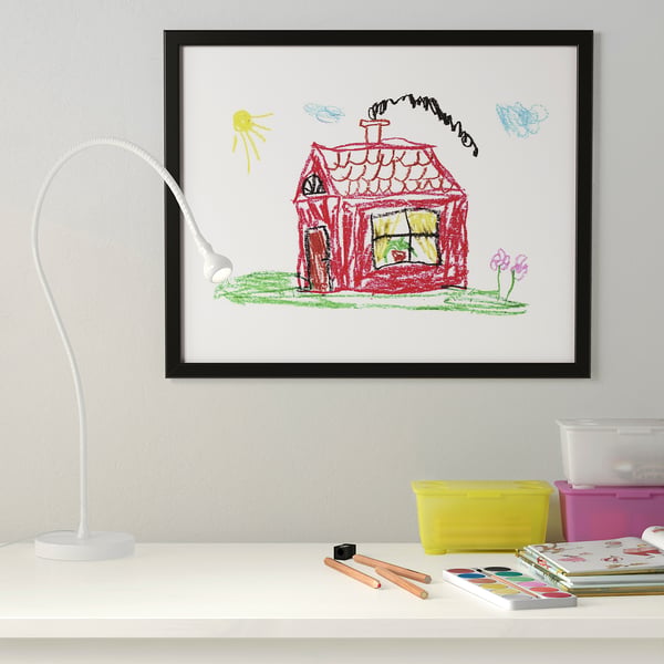 FISKBO frame, black, 40x50 cm