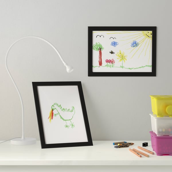 FISKBO frame, black, 21x30 cm