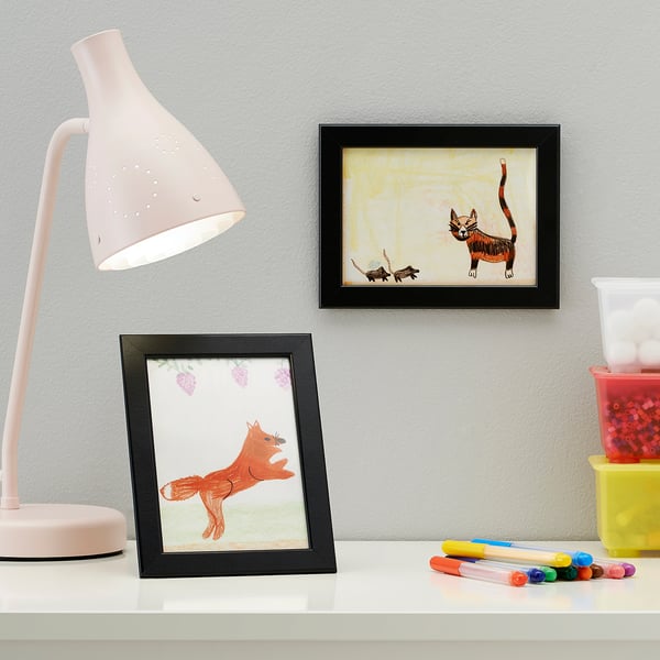 FISKBO frame, black, 13x18 cm