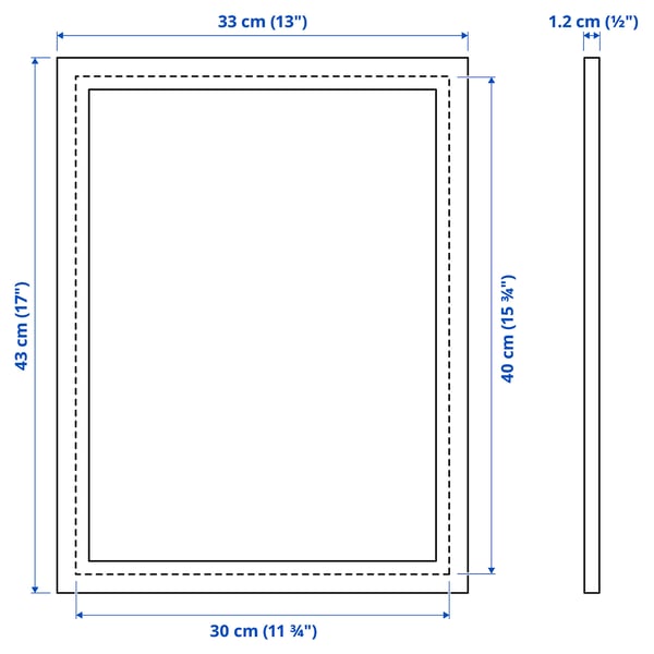 FISKBO - FISKBO Frame, black, 30x40 cm