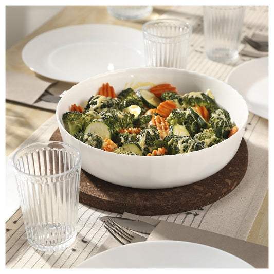 FISKTÄRNA oven dish, white, 26 cm
