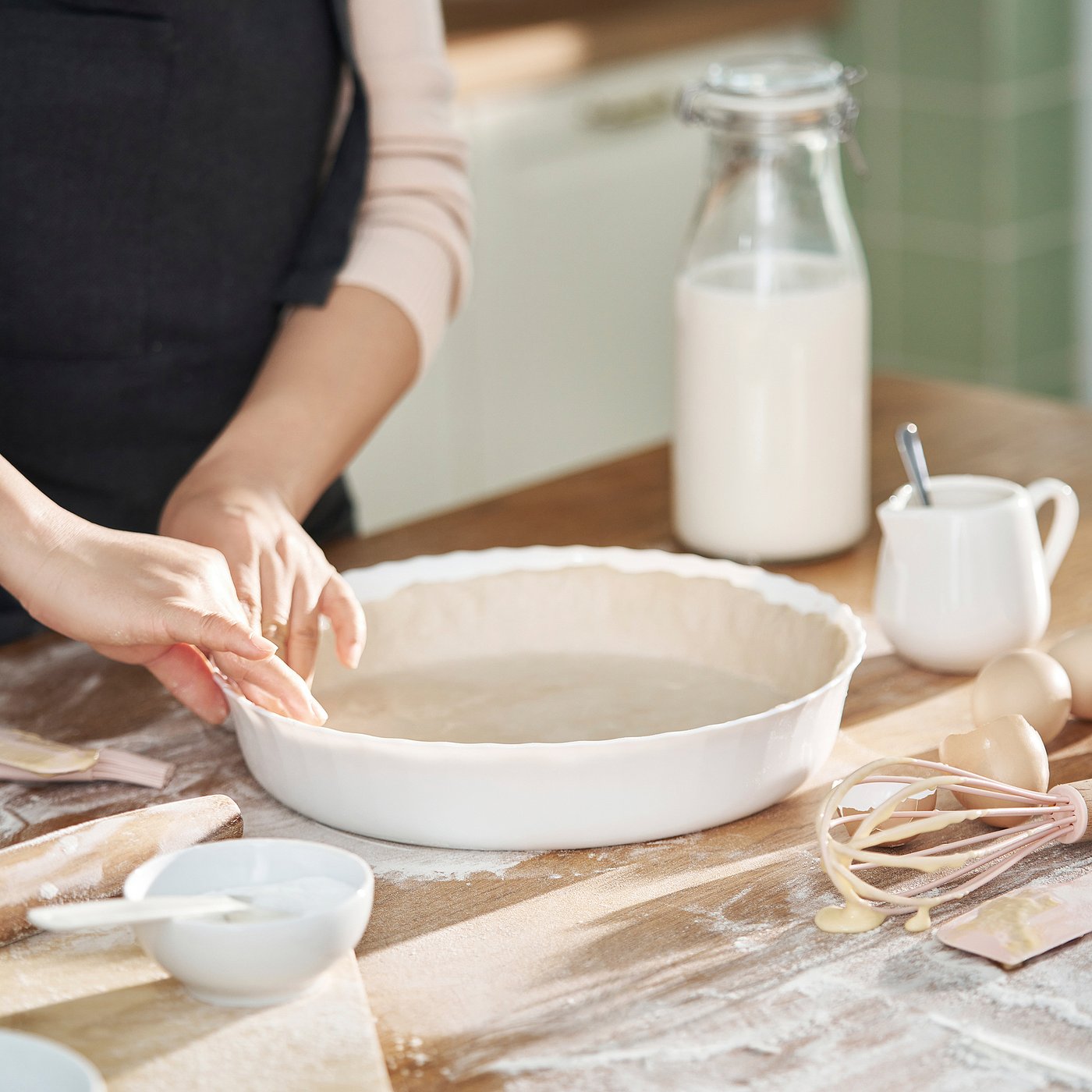 FISKTÄRNA oven dish, white, 26 cm