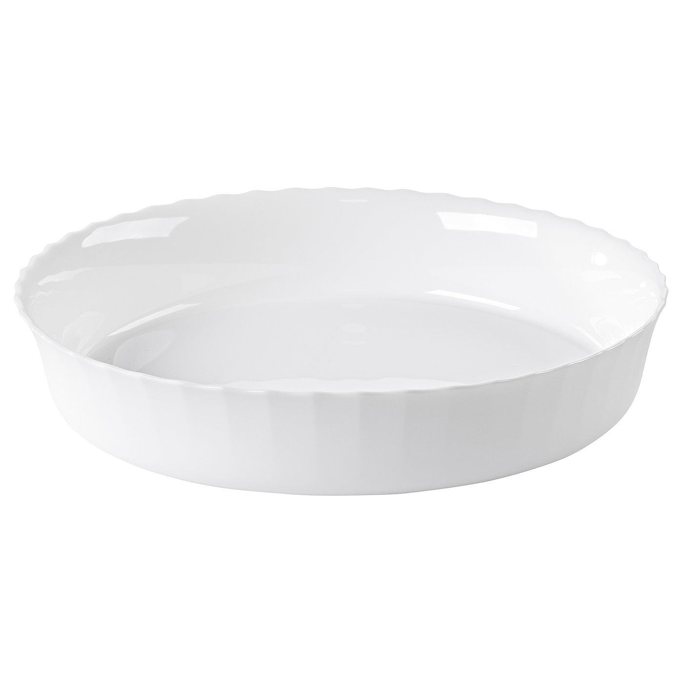 FISKTÄRNA pie dish, white, 28 cm