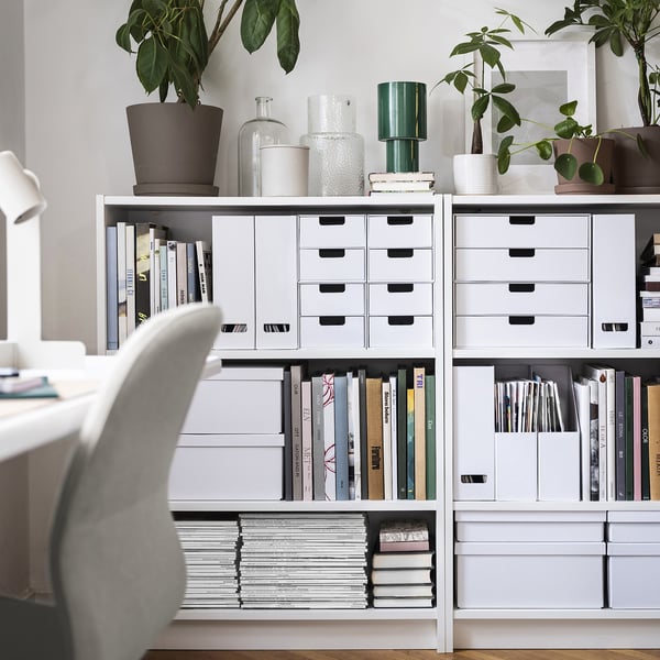 FJÄDERHARV - FJÄDERHARV Mini chest with 2 drawers, white, 32x25 cm