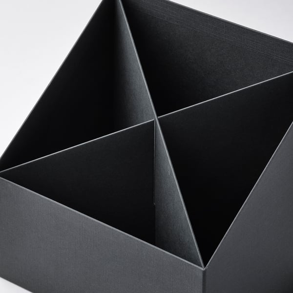 FJÄDERHARV - Storage, anthracite, 16x16 cm - Depth: 12 cmHeight: 16 cmWidth: 16 cm