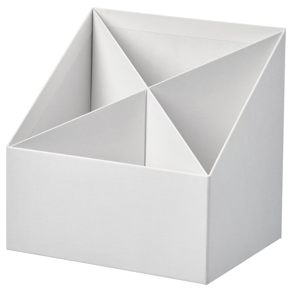 FJÄDERHARV desk organiser, white, 16x16 cm