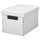 FJÄDERHARV - FJÄDERHARV Storage box with lid, white, 18x25x16 cm