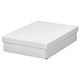 FJÄDERHARV storage box with lid, white, 25x35x8 cm