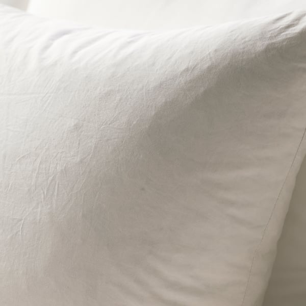 FJÄDRAR cushion pad, off-white, 50x50 cm