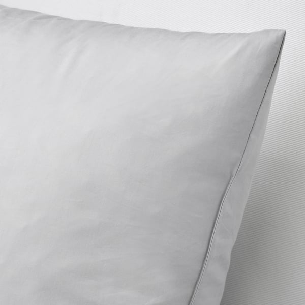 FJÄDRAR cushion pad, grey, 40x58 cm