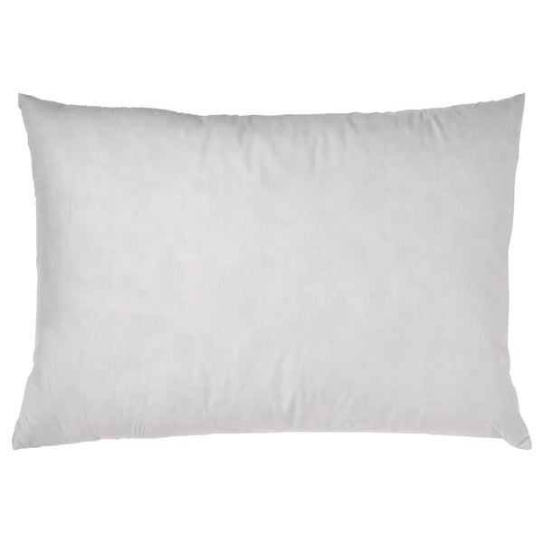 FJÄDRAR cushion pad, grey, 40x58 cm