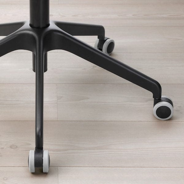 Ikea FJÄLLBERGET Conference chair, black stained ash veneer/Gunnared dark grey ,
