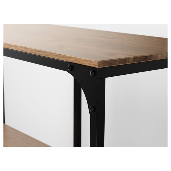 FJÄLLBO shelving unit, black, 100x136 cm