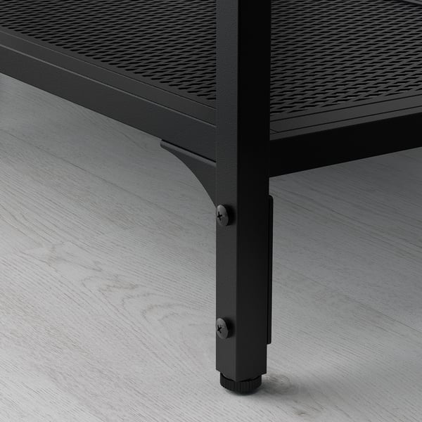 FJÄLLBO shelving unit, black, 100x136 cm