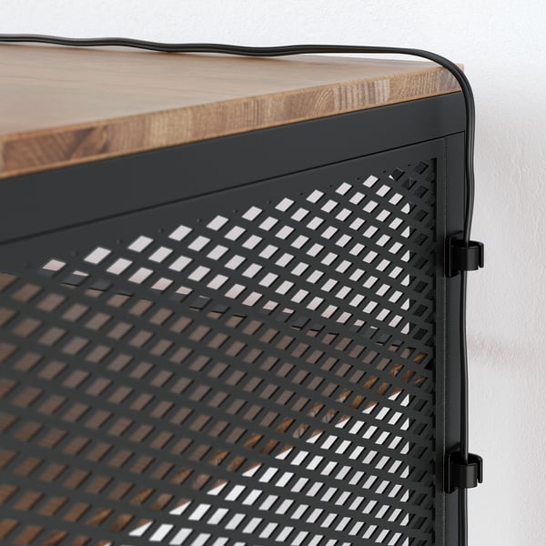 FJÄLLBO - Laptop table, black, 100x36 cm