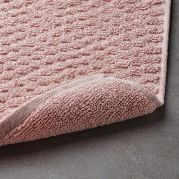 FJÄLLKATTFOT - Bath mat, pale pink, 50x80 cm