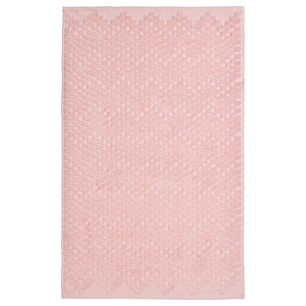 FJÄLLKATTFOT - Bath mat, pale pink, 50x80 cm