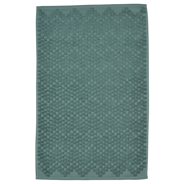 FJÄLLKATTFOT - Bath mat, turquoise, 50x80 cm