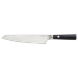 FJÄLLRÖDING cook's knife, damascus steel/black, 22 cm