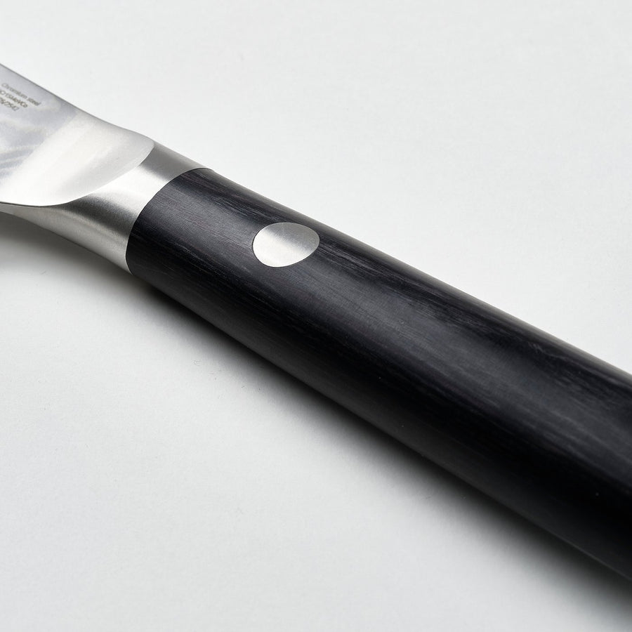 FJÄLLRÖDING nakiri knife, damascus steel/black, 18 cm