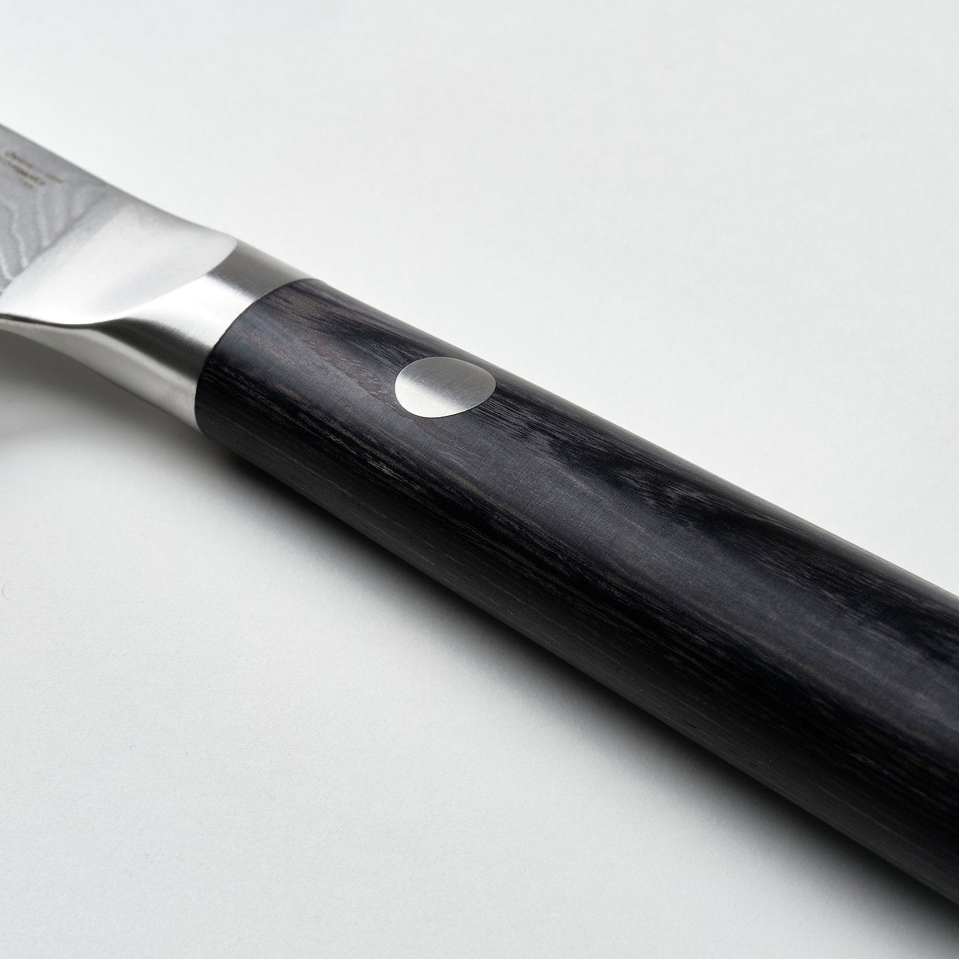 FJÄLLRÖDING santoku knife, damascus steel/black, 16 cm