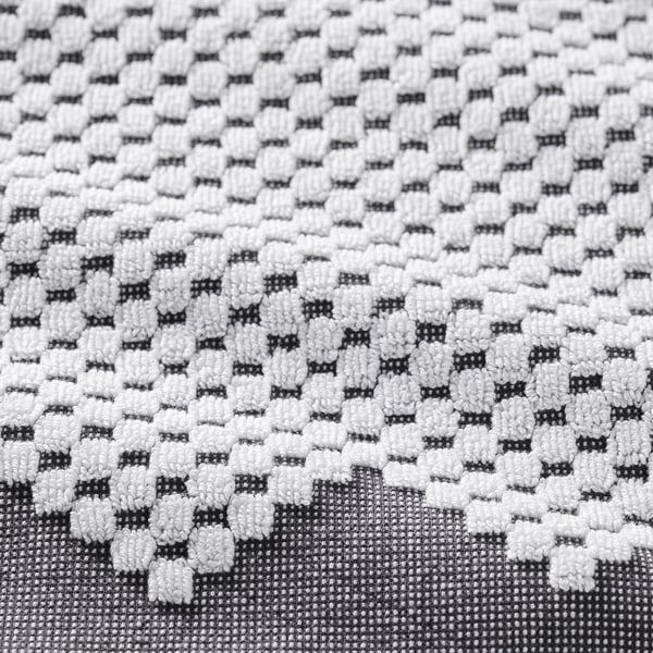 FJÄLLSTARR - FJÄLLSTARR Hand towel, white/grey, 50x100 cm