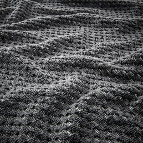 FJÄLLSTARR - Towel, dark grey,70x140 cm