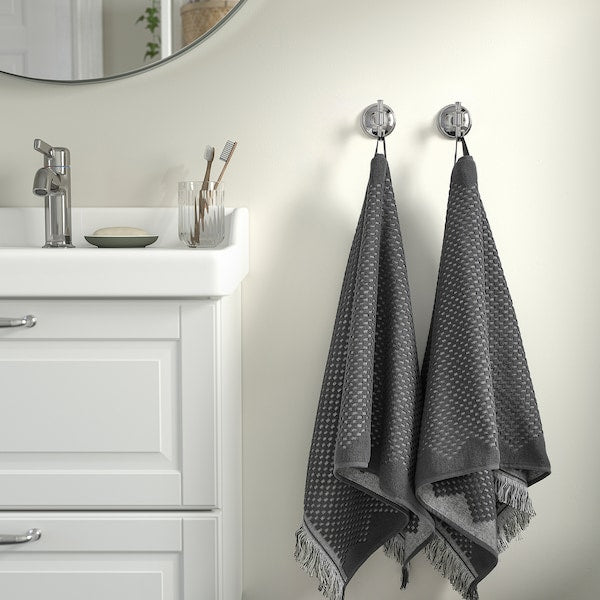 FJÄLLSTARR - Towel, dark grey,50x100 cm
