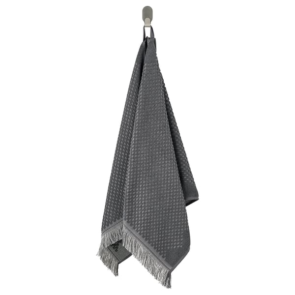 FJÄLLSTARR - Towel, dark grey,50x100 cm