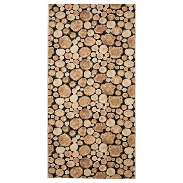 Ikea FJÄLLTÄTÖRT - Pre-cut fabric, brown, 150x300 cm