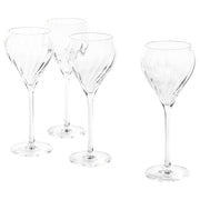 FJÄLLUGGLA champagne glass, clear glass, 23 cl, 4 pack