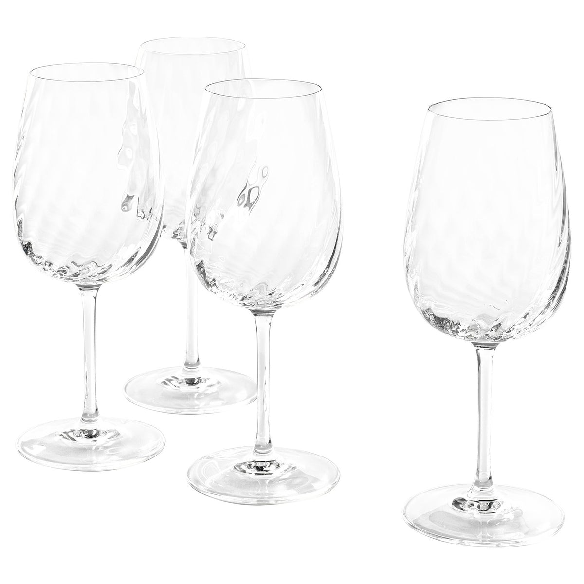 FJÄLLUGGLA wine glass, clear glass, 49 cl, 4 pack