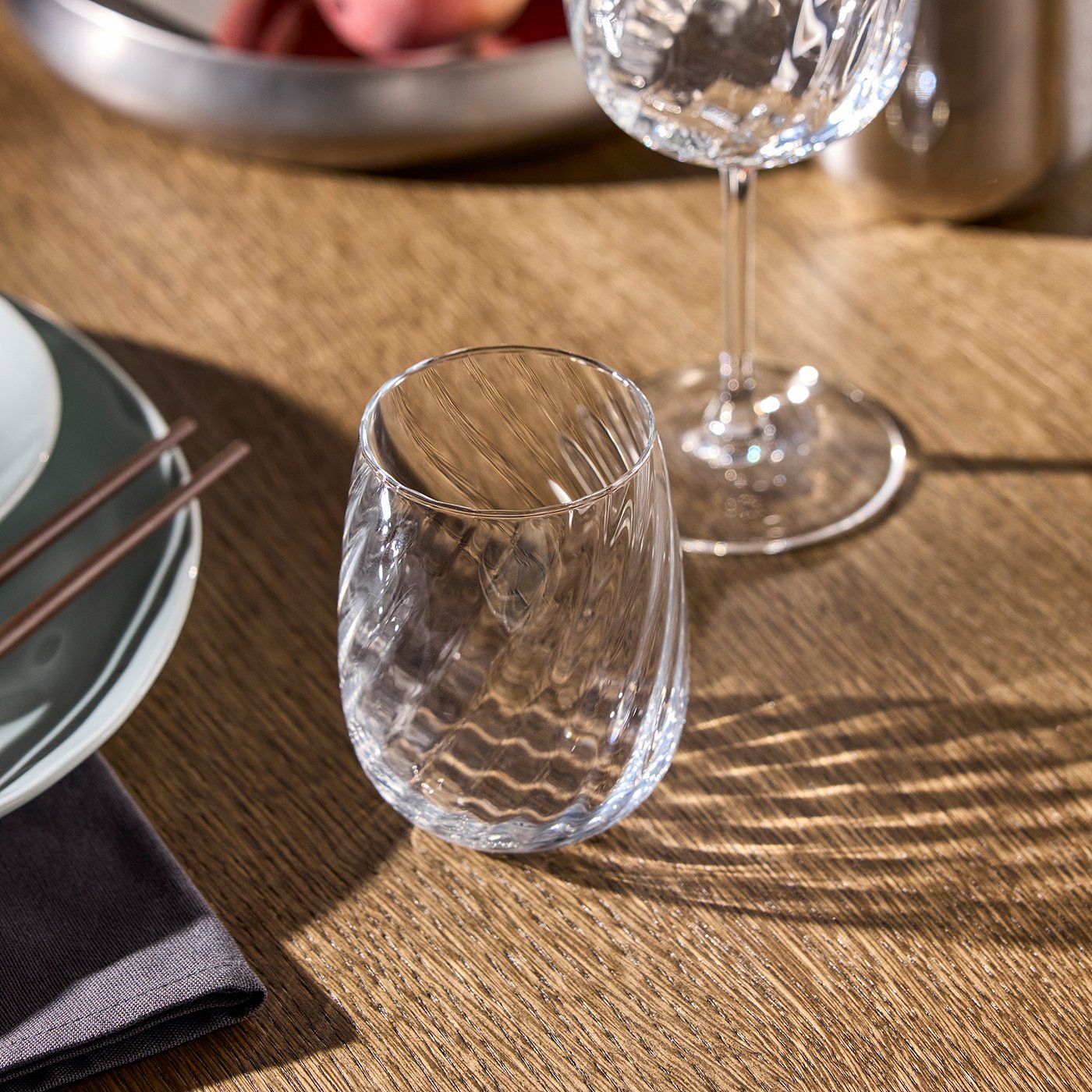 FJÄLLUGGLA glass, clear glass, 37 cl, 4 pack