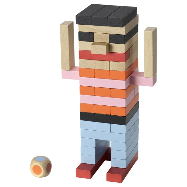 FJÄLLVRÅK stacking game, 54 pack